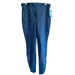TuffRider Ribb Knee Patch Equestrian Breeches‎ Ladies Black Size 32